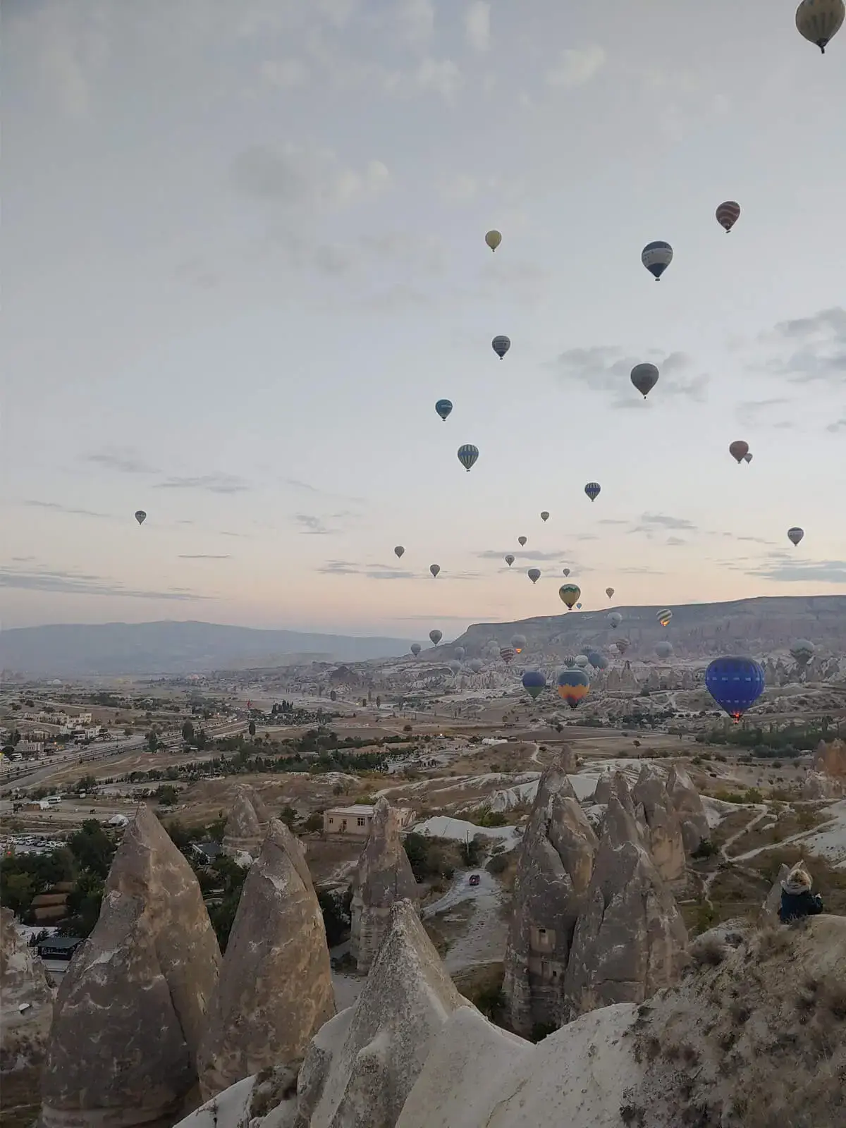 Hot air balloons in Goreme, Cappadocia, Turkey